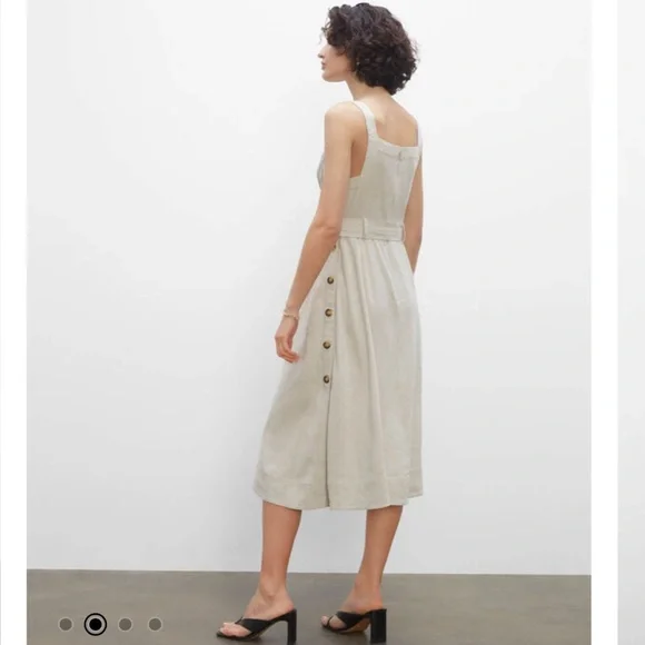 NWT club Monaco side button linen dress - Picture 3 of 4